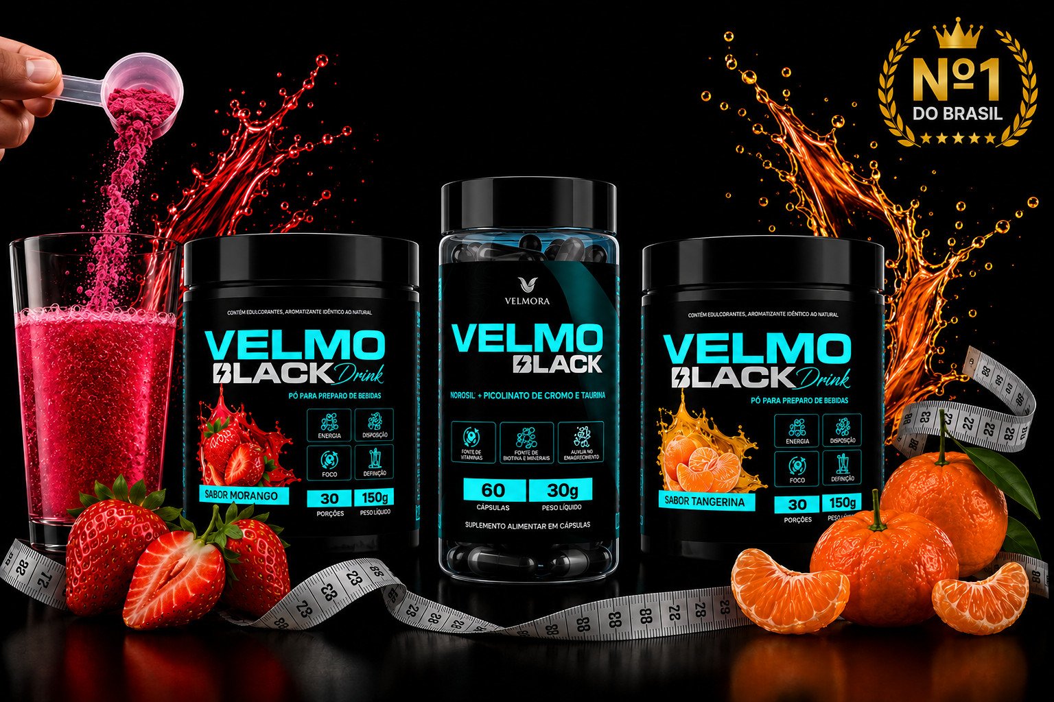 VELMO BLACK NUMERO 1 ESMAGRECEDOR
